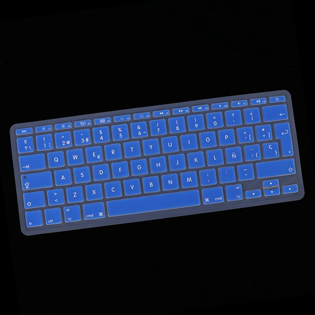 Spanish Phonetic Keyboard Film European for 11inch Macbook Deep Blue