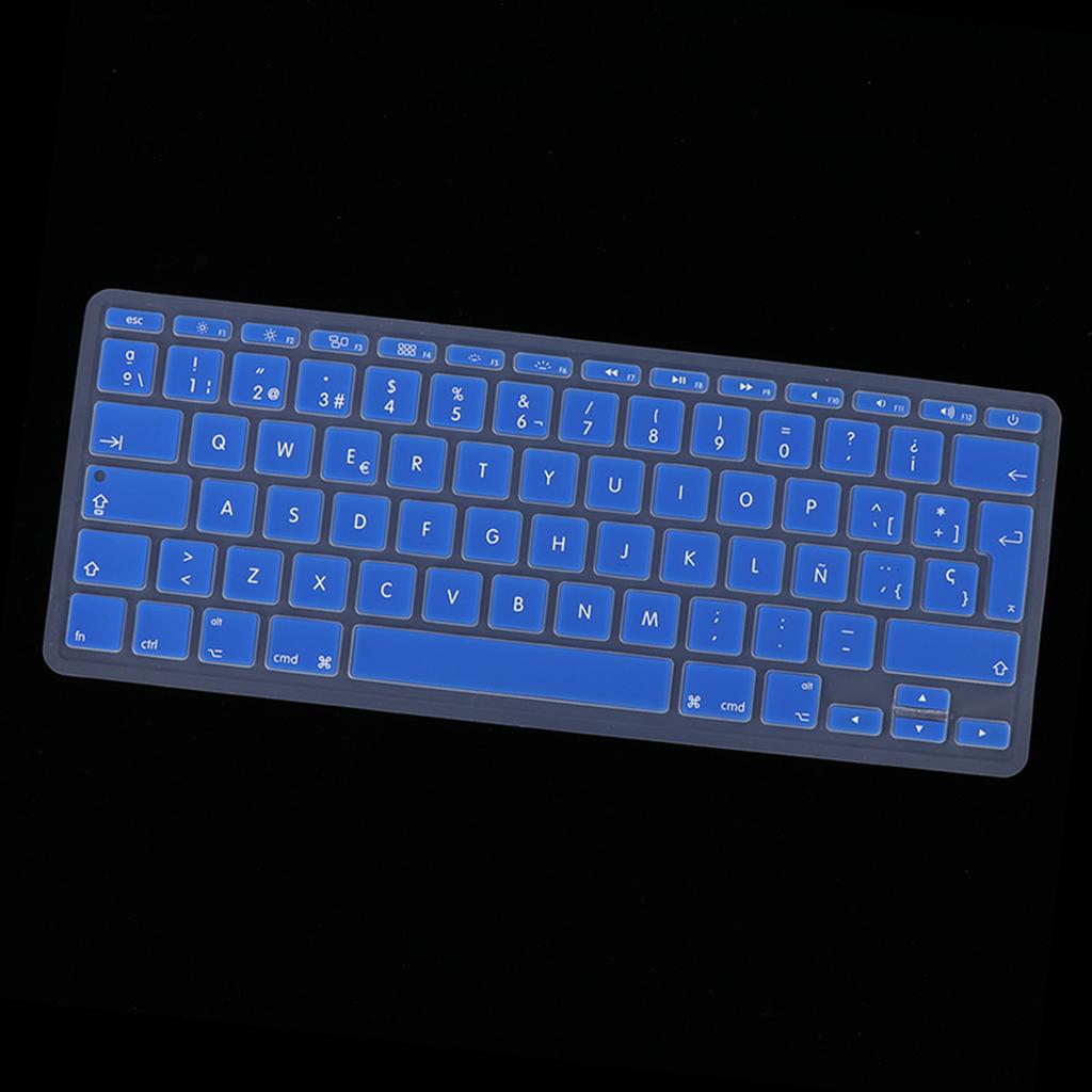 Spanish Phonetic Keyboard Film European for 11inch Macbook Deep Blue