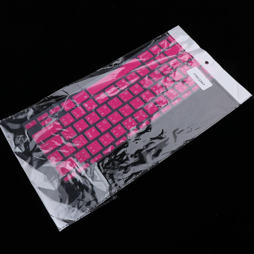 Thai Language Keyboard Skin Film Protective Cover for MacBook Rose Red
