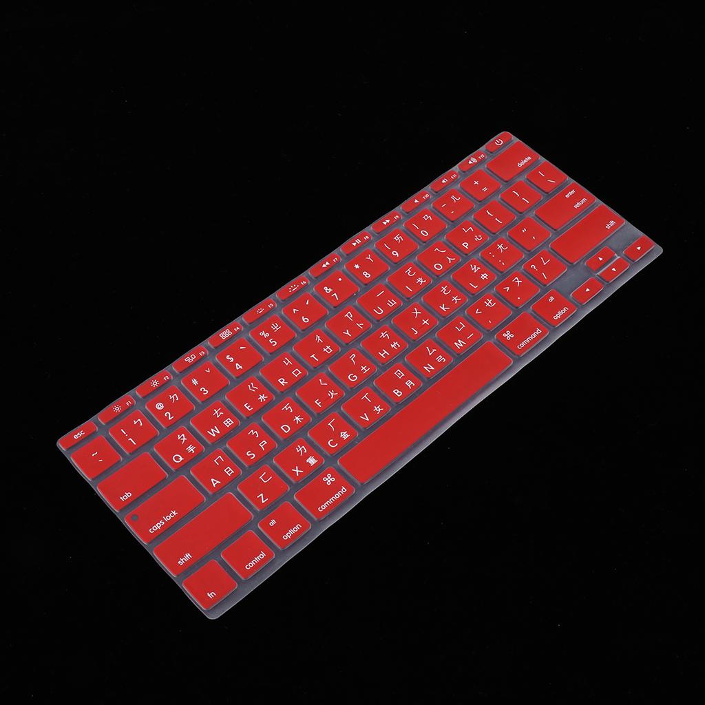 Traditional Taiwanese Phonetic Keyboard Film for US MackBook 11 Red