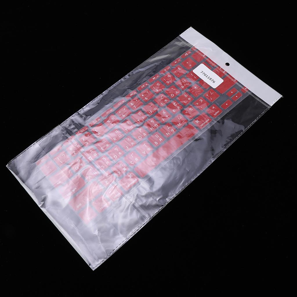 Traditional Taiwanese Phonetic Keyboard Film for US MackBook 11 Red