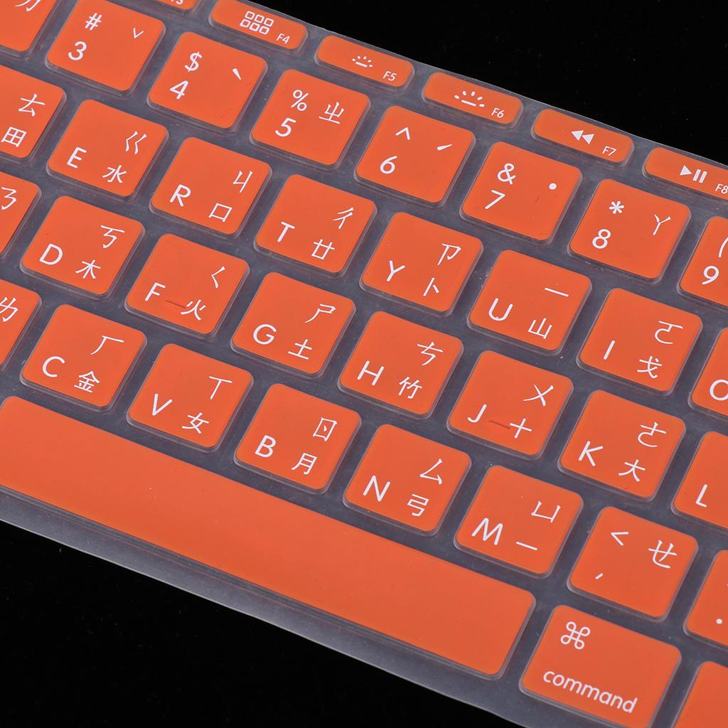 Traditional Taiwanese Phonetic Keyboard Film for US MackBook 11 Orange
