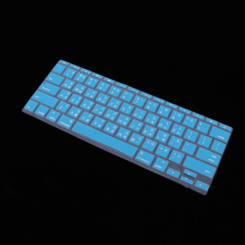 Traditional Taiwanese Phonetic Keyboard Film for US MackBook 11 Peacock Blue