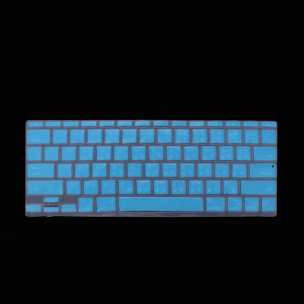 Traditional Taiwanese Phonetic Keyboard Film for US MackBook 11 Peacock Blue