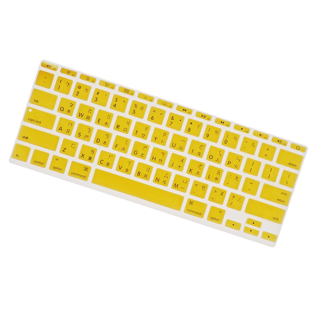Traditional Taiwanese Phonetic Keyboard Film for US MackBook 11 Yellow