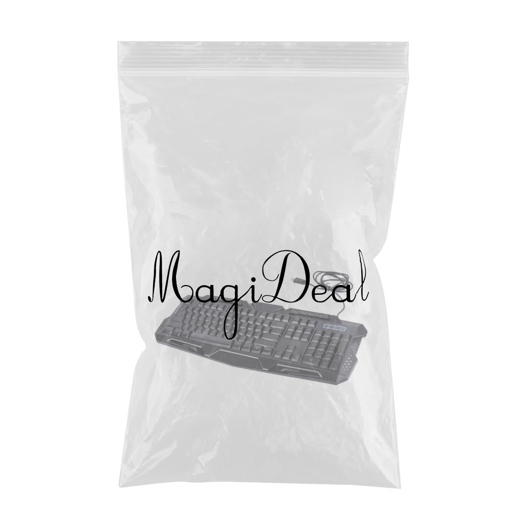 3 Colors Backlit Gaming Keyboard with Fire Cracks Pattern Black