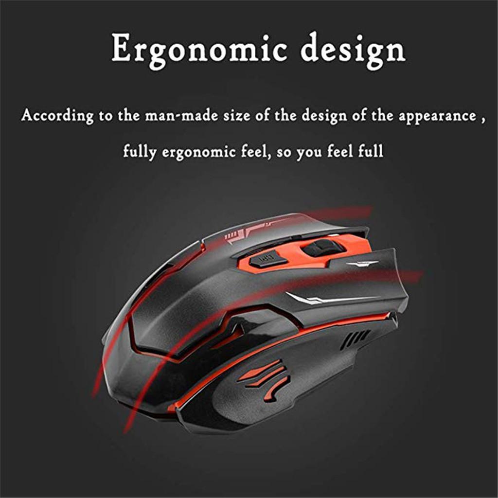 2.4G Wireless Keyboard and Mouse Combination for PC Computer Laptop Black