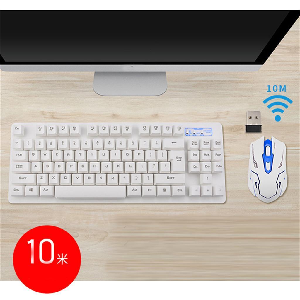 2.4G Wireless Keyboard and Mouse Combination for PC Computer Laptop Black