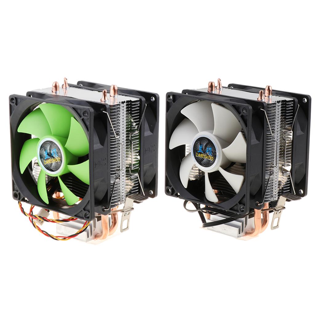 3 Pin Liquid CPU Cooler Cooling Fan Silent Radiator Green