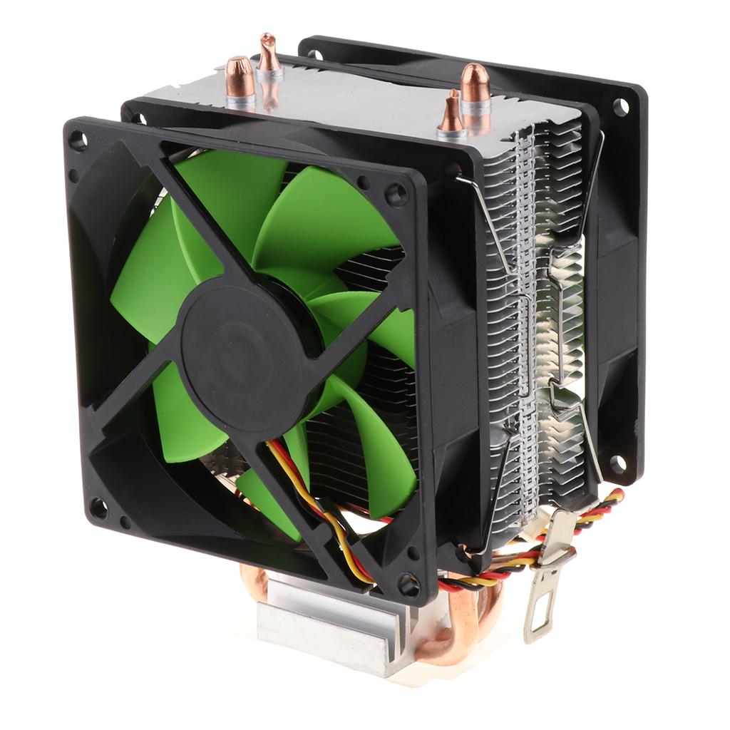 3 Pin Liquid CPU Cooler Cooling Fan Silent Radiator Green