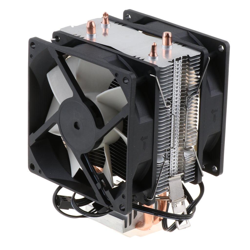 3 Pin Liquid CPU Cooler Cooling Fan Silent Radiator Gray
