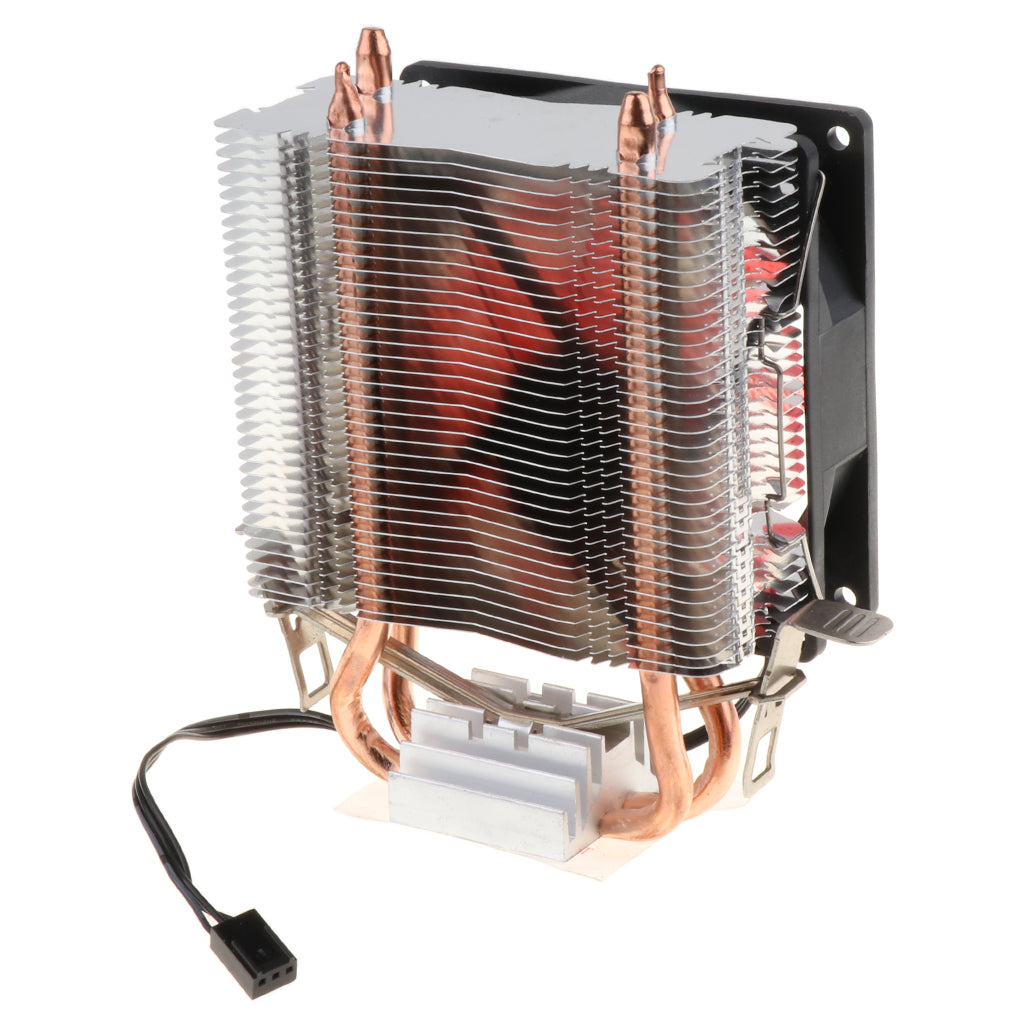 CPU Cooler Single Fan for PC 12VDC with 3Pin Cable Red