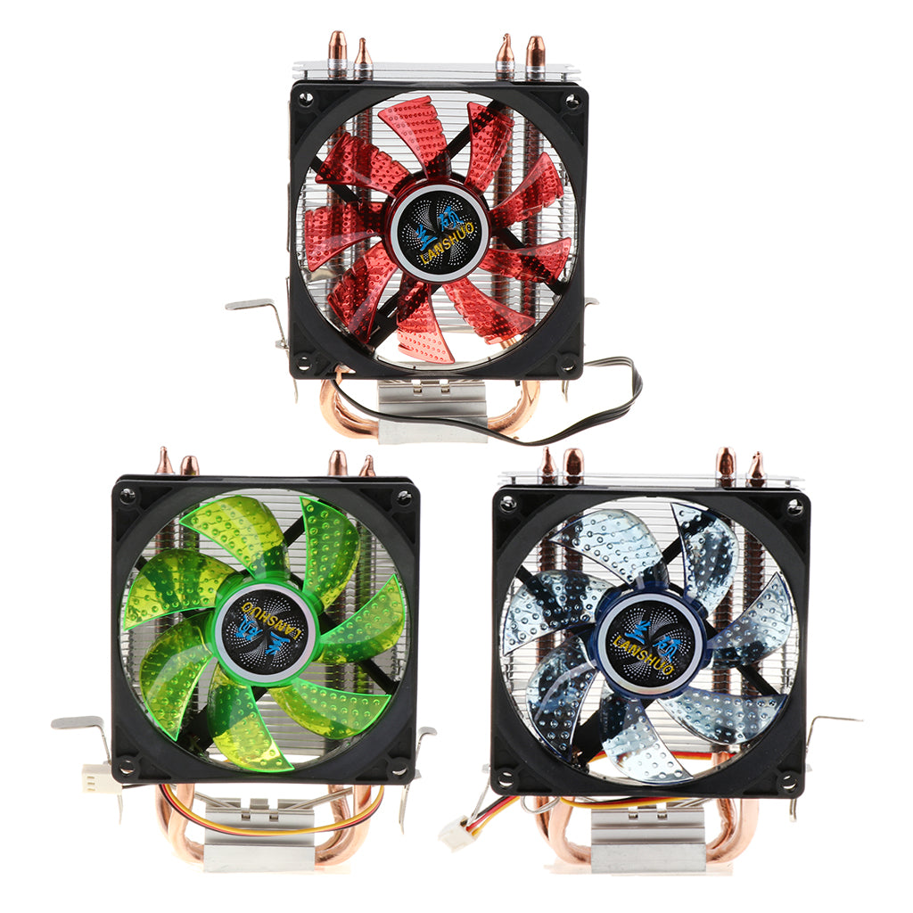 CPU Cooler Single Fan for PC 12VDC with 3Pin Cable Red