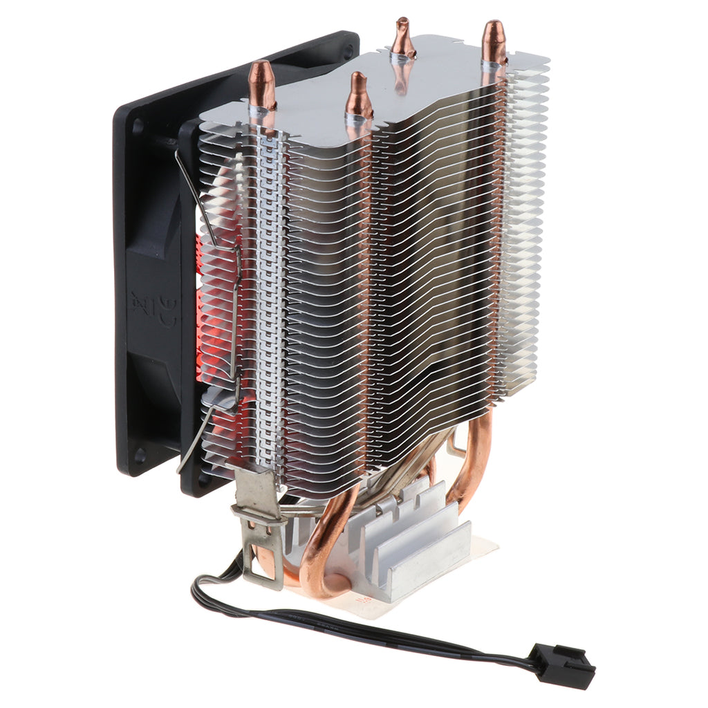 CPU Cooler Single Fan for PC 12VDC with 3Pin Cable Red