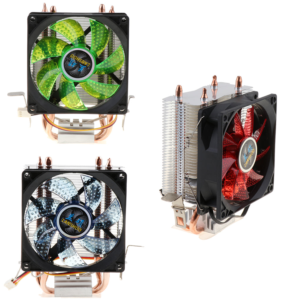 CPU Cooler Single Fan for PC 12VDC with 3Pin Cable Red