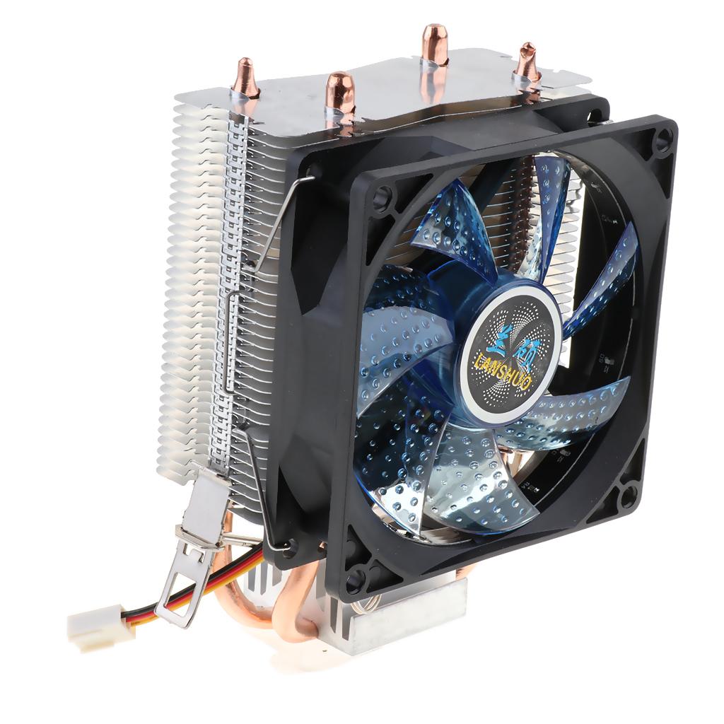 CPU Cooler Single Fan for PC 12VDC with 3Pin Cable Blue