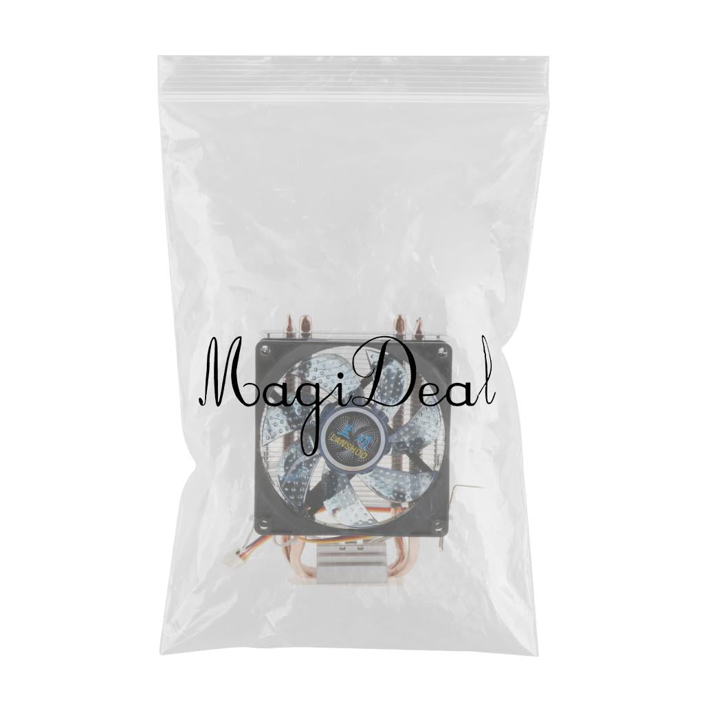 CPU Cooler Single Fan for PC 12VDC with 3Pin Cable Blue