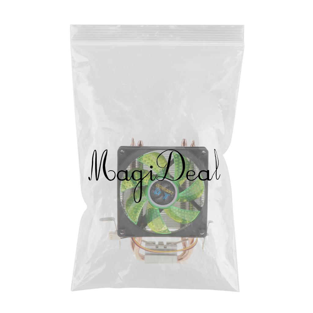 CPU Cooler Single Fan for PC 12VDC with 3Pin Cable Green