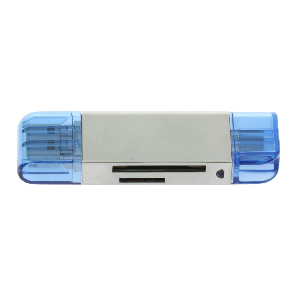 3 in 1 Card Reader Adapter with Type C/Micro USB/USB 3.0 Port Silver