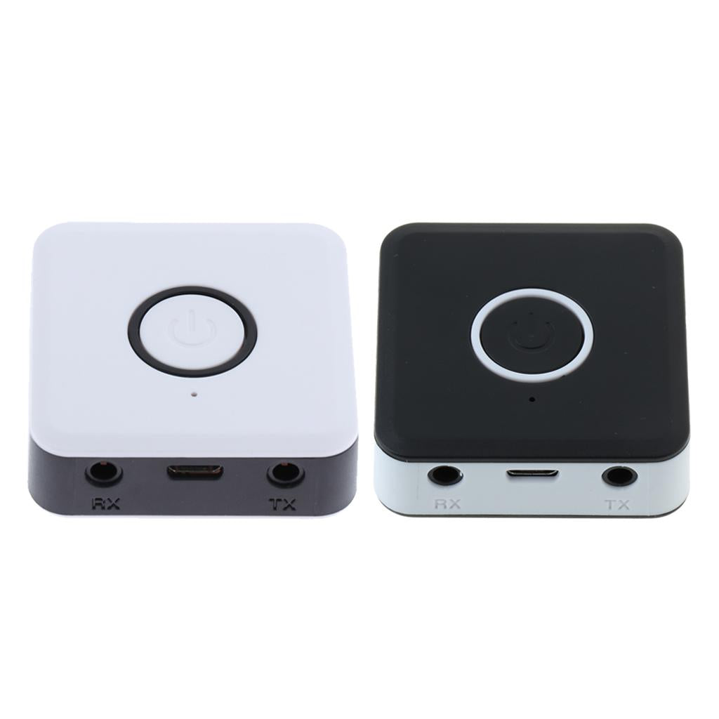 2 in 1 Bluetooth 4.2 Audio Adapter Transmitter Receiver with USB Cable Black