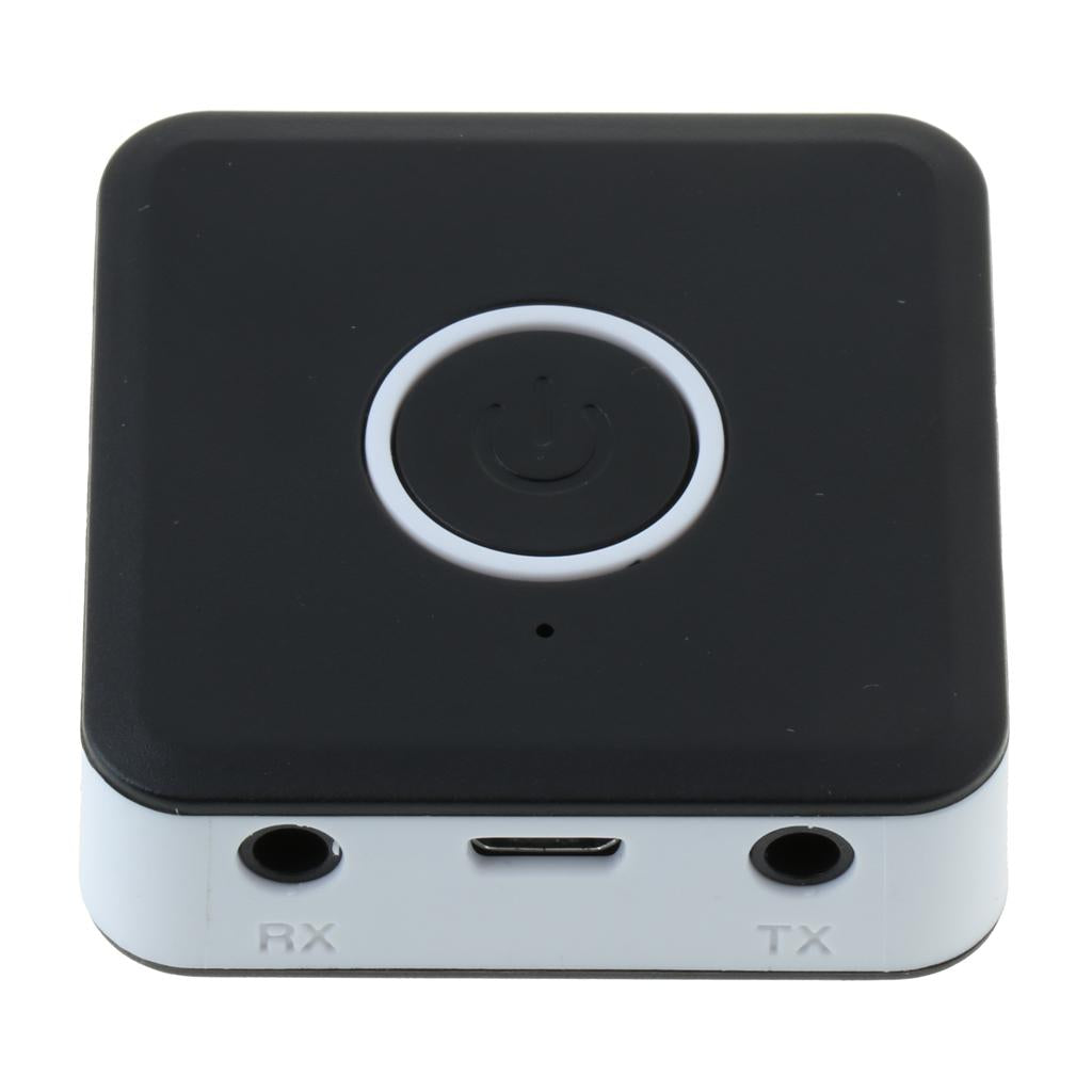 2 in 1 Bluetooth 4.2 Audio Adapter Transmitter Receiver with USB Cable Black