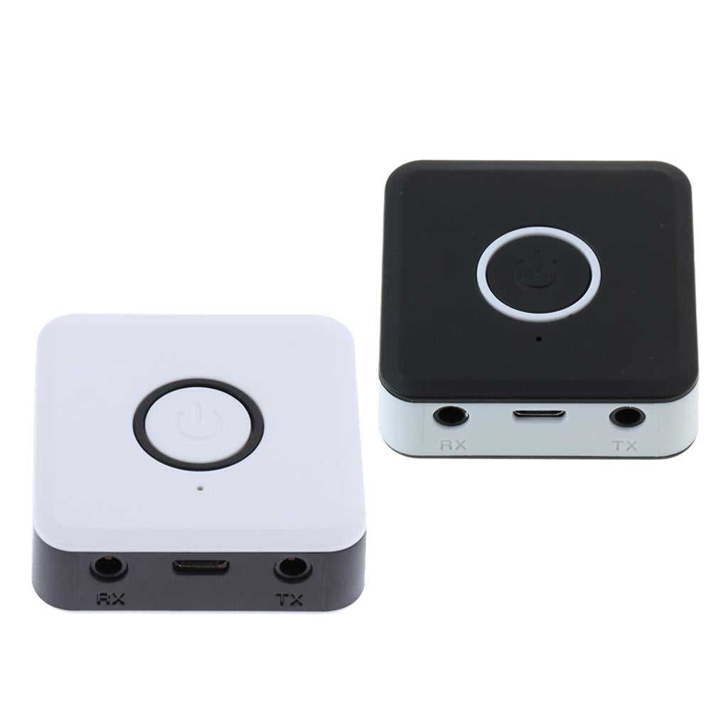 2 in 1 Bluetooth 4.2 Audio Adapter Transmitter Receiver with USB Cable Black