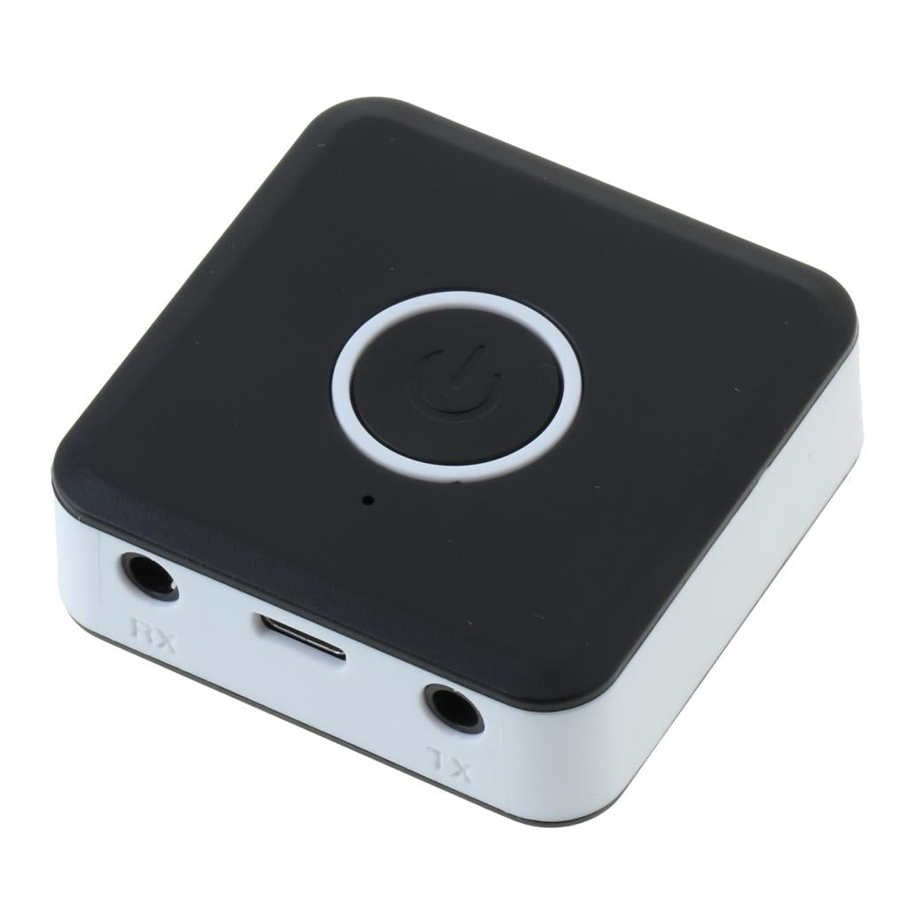 2 in 1 Bluetooth 4.2 Audio Adapter Transmitter Receiver with USB Cable Black