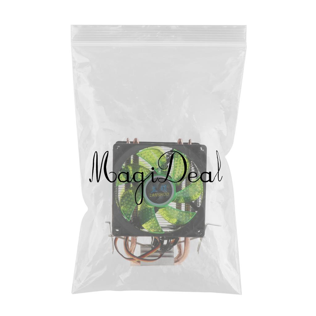 80mm 12 LED Fluid Bearing Desktop Cooling Fans CPU Heat Radiator Fan Green