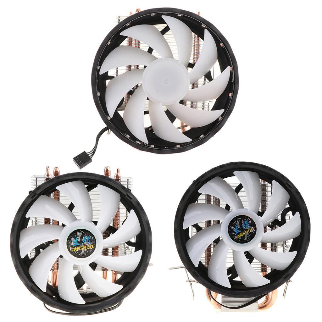 120mm Quiet Computer CPU Cooling Fan 3Pins Wire LED CPU Cooler 1
