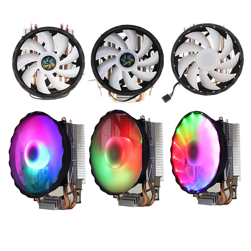 120mm Quiet Computer CPU Cooling Fan 3Pins Wire LED CPU Cooler 1