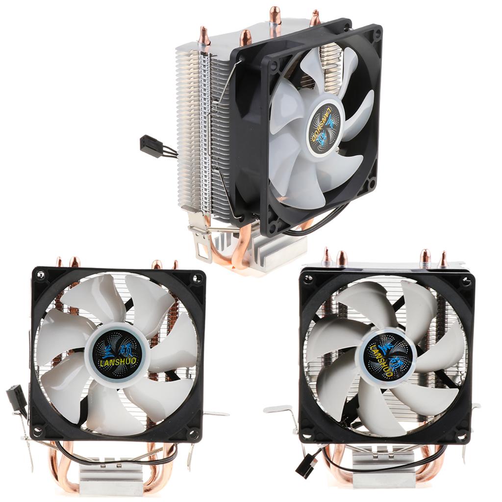 90mm Quiet Computer CPU Cooling Fan 3Pins Wire LED CPU Cooler 1