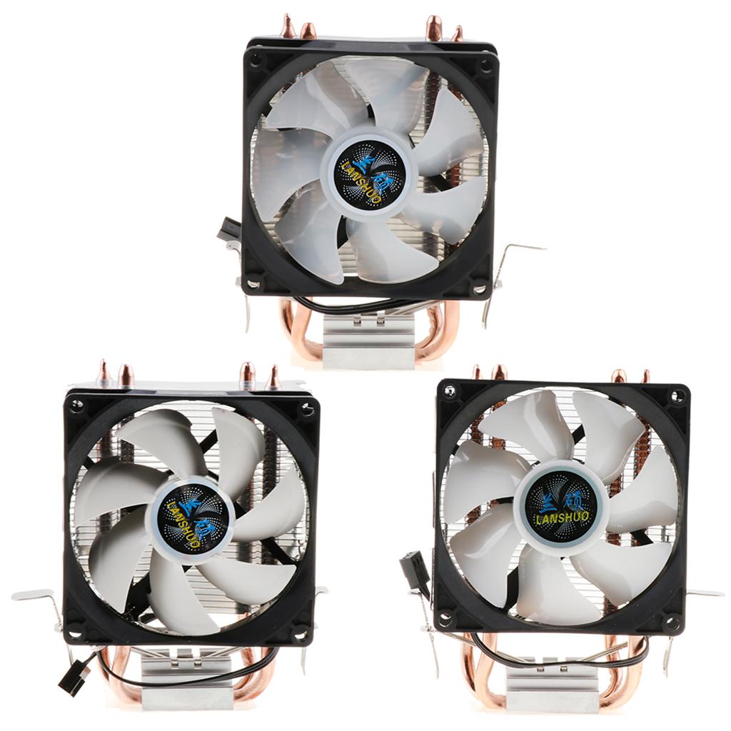 90mm Quiet Computer CPU Cooling Fan 3Pins Wire LED CPU Cooler 1