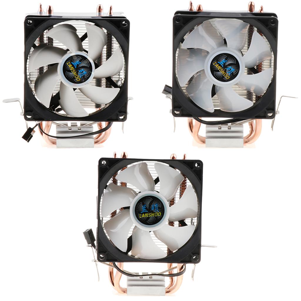 90mm Quiet Computer CPU Cooling Fan 3Pins Wire LED CPU Cooler 1