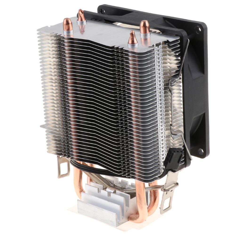 90mm Quiet Computer CPU Cooling Fan 3Pins Wire LED CPU Cooler 2