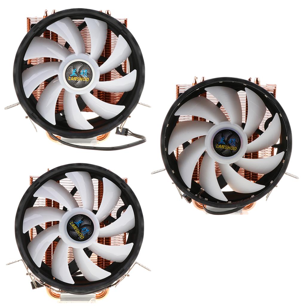 120mm Quiet Computer CPU Cooling Fan 3 Pin Wire LED CPU Cooler 5 Color