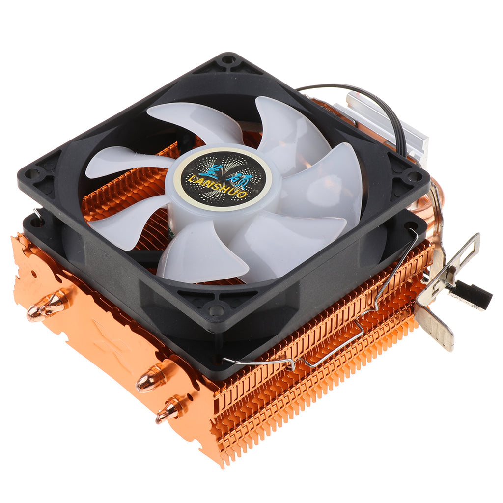 90mm Quiet Computer CPU Cooling Fan 3 Pin Wire LED CPU Cooler 5 Color