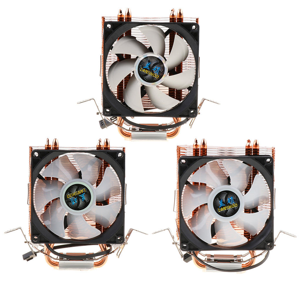 90mm Quiet Computer CPU Cooling Fan 3 Pin Wire LED CPU Cooler 5 Color