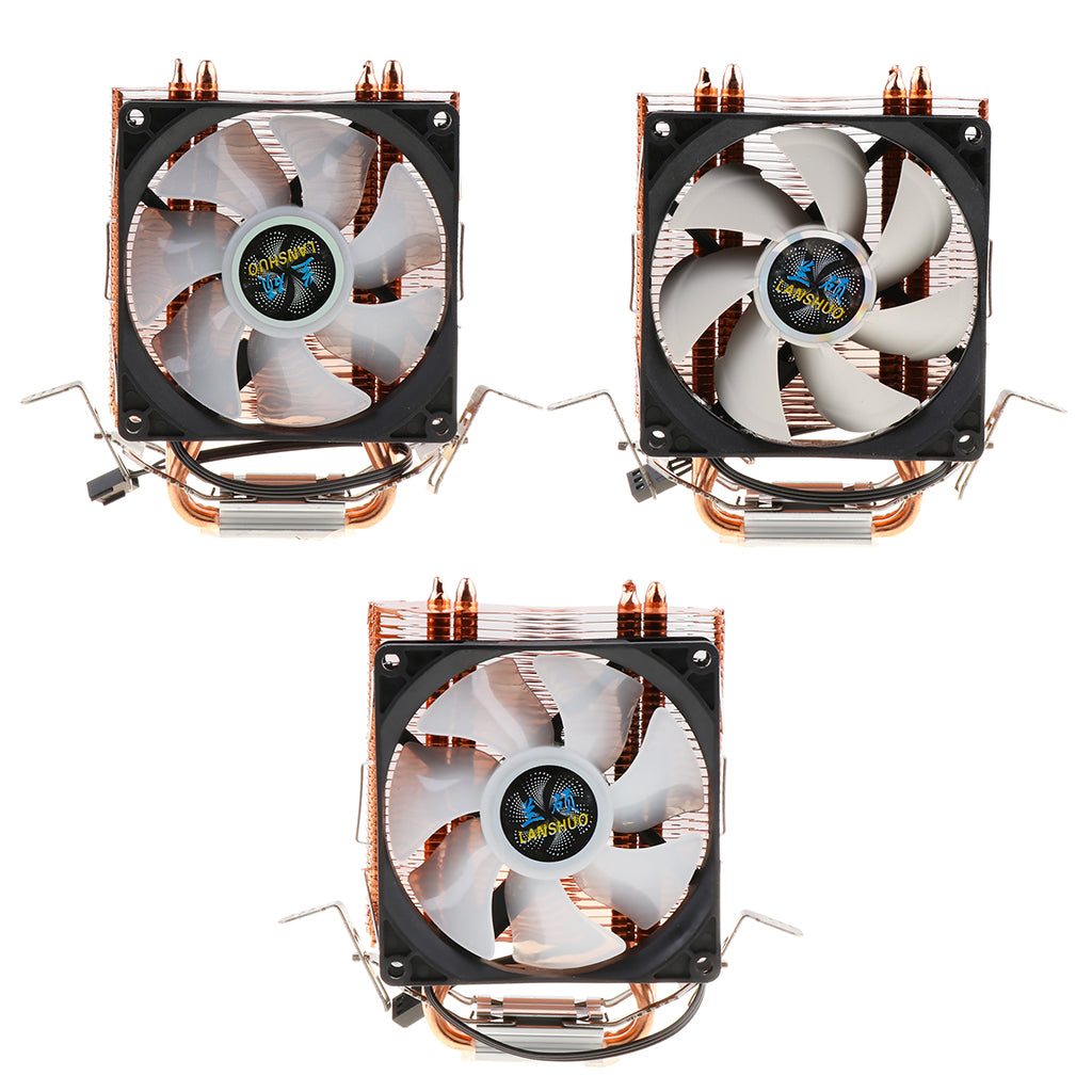 90mm Quiet Computer CPU Cooling Fan 3 Pin Wire LED CPU Cooler 5 Color