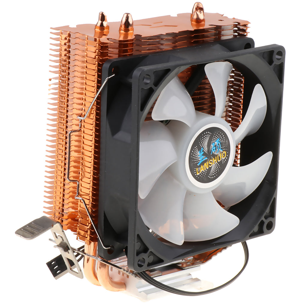 90mm Quiet Computer CPU Cooling Fan 3 Pin Wire LED CPU Cooler 7 Color