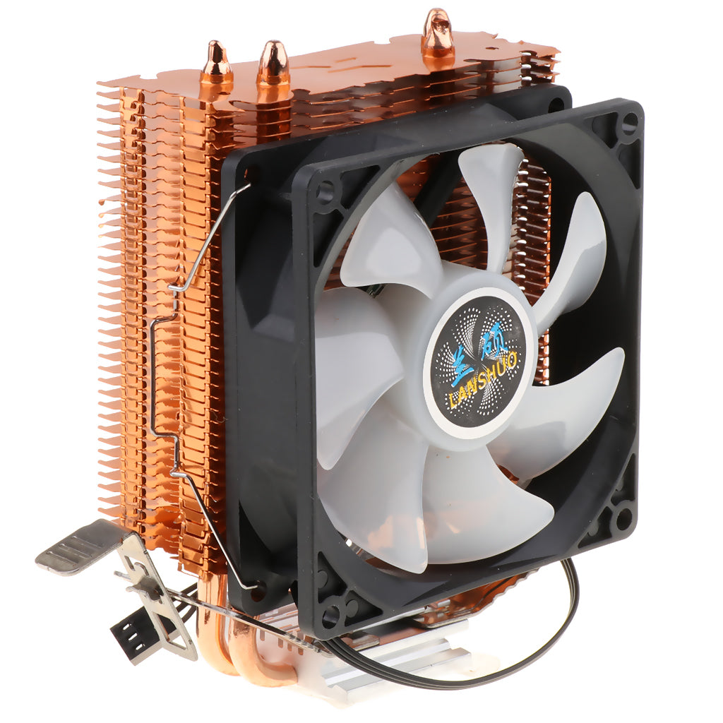 90mm Quiet Computer CPU Cooling Fan 3 Pin Wire LED CPU Cooler 7 Color