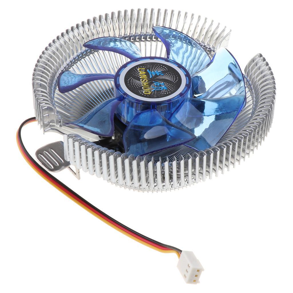 Quiet Computer CPU Cooling Fan High Performance CPU Cooler Radiator (Blue)