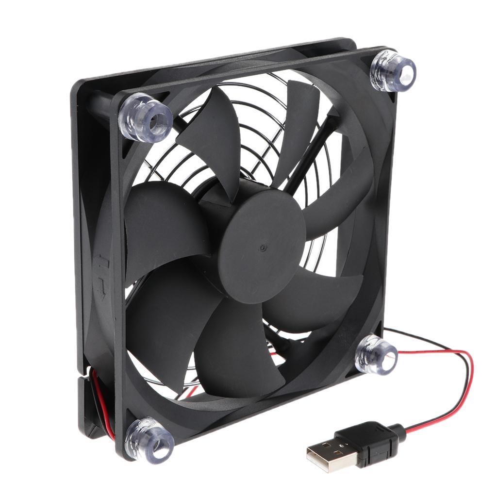 Mini TV Box Router Cooling Fan Silent 120mm 5V USB Power Quiet Cooler 12cm