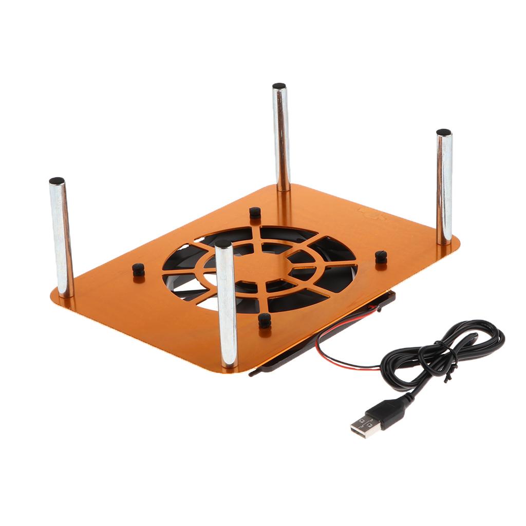 120mm 5V USB Silent Cooling Fan Fit for Router/Set-top Box Universal Gold