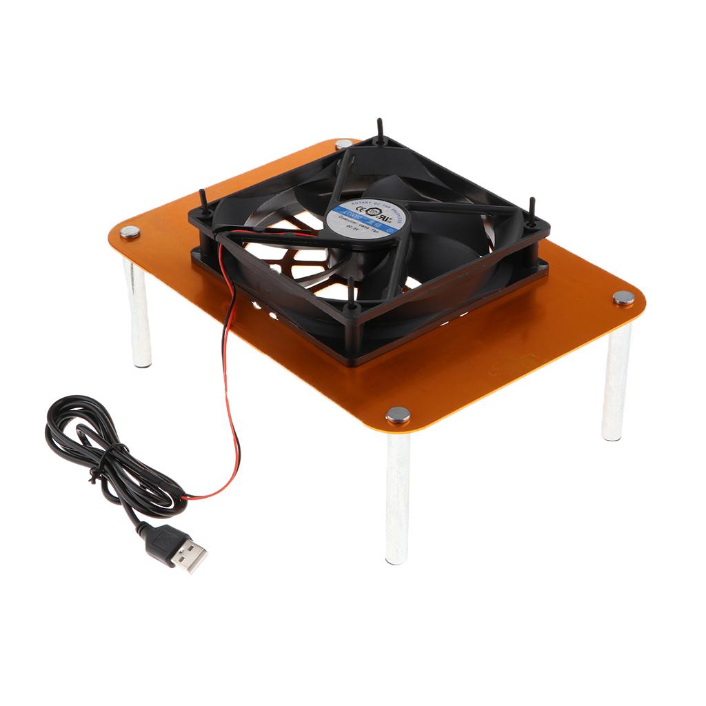 120mm 5V USB Silent Cooling Fan Fit for Router/Set-top Box Universal Gold