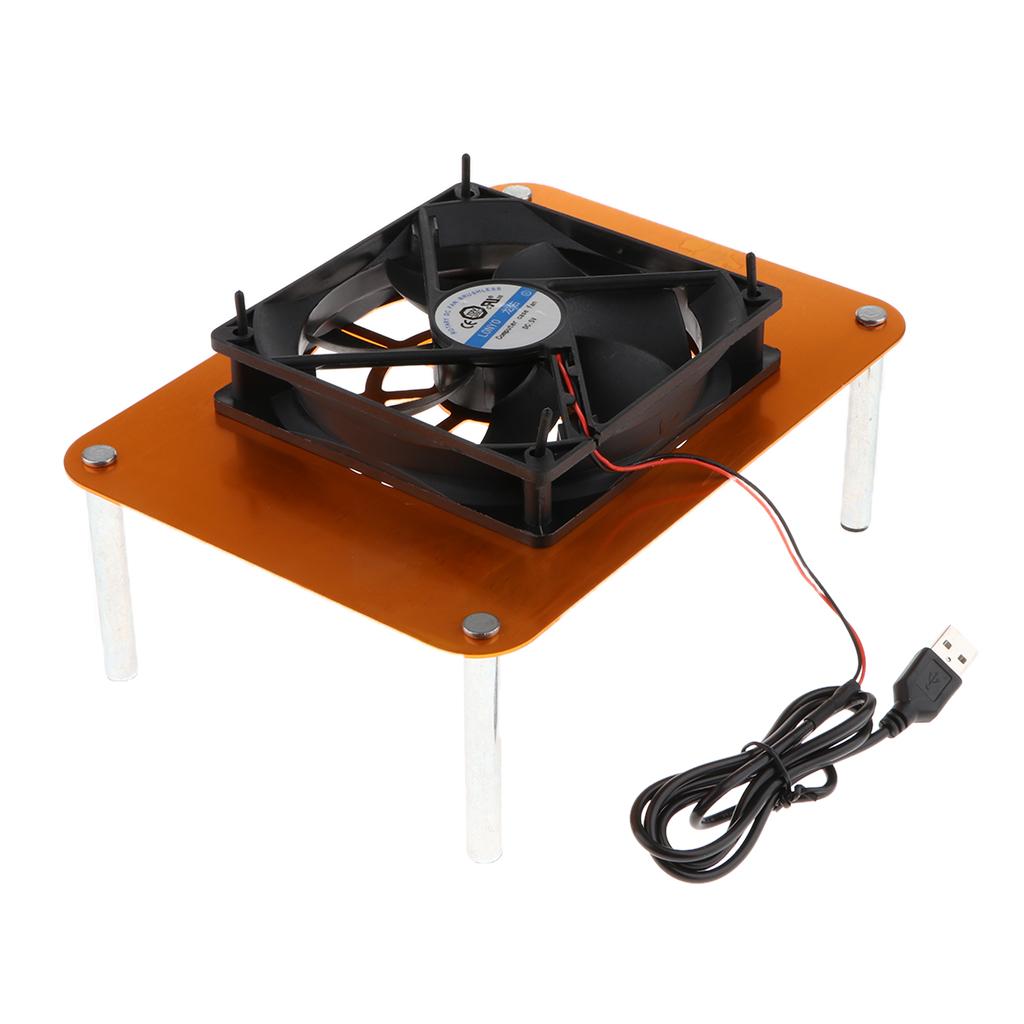 120mm 5V USB Silent Cooling Fan Fit for Router/Set-top Box Universal Gold