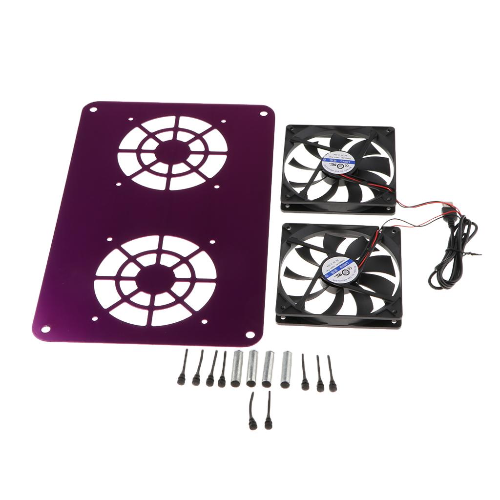 120mm USB Router Cooler for Netgear R8500/R6220/R6900/R7000 Purple