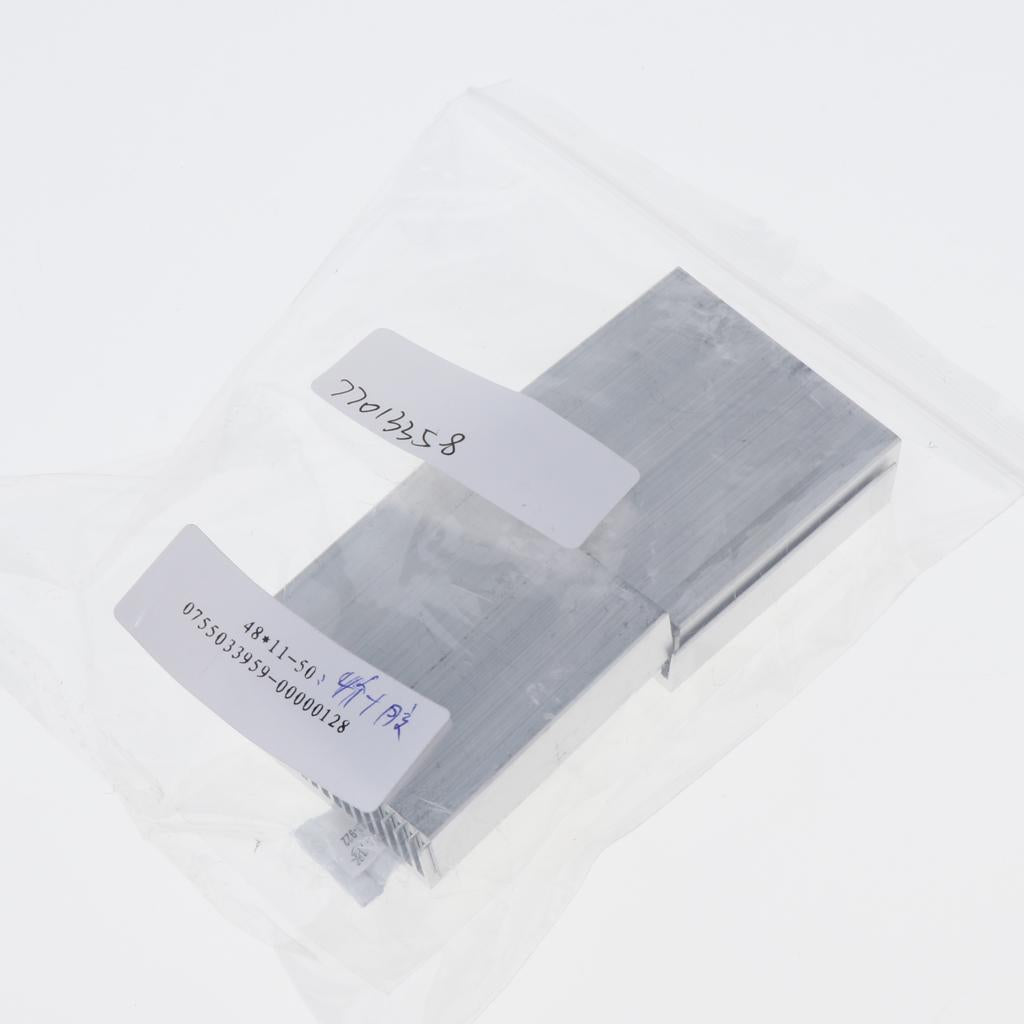 4Pcs Aluminum CPU Heat Sink Cooling Fan Fin 50x48x11mm & Thermal Paste Kit