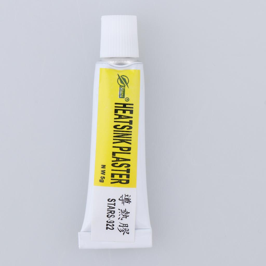 4Pcs Aluminum CPU Heat Sink Cooling Fan Fin 50x48x11mm & Thermal Paste Kit