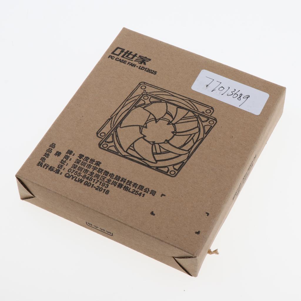 12CM LED Computer Case Cooling Fan for PC Red Light Loop