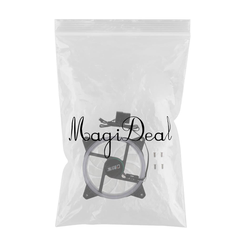 12CM LED Computer Case Cooling Fan for PC Green Light Loop